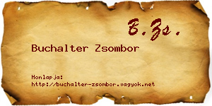 Buchalter Zsombor névjegykártya
