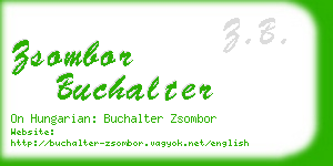 zsombor buchalter business card